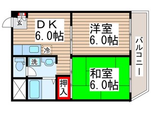 ツイン・コートEの物件間取画像